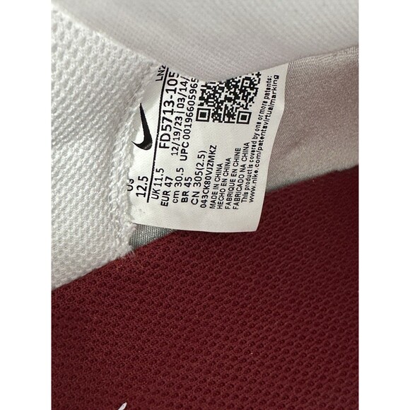 Size 12.5 Nike Vapor Edge Elite 360 2 TB Promo Team White Red Cleats FD5713-105 main image 8